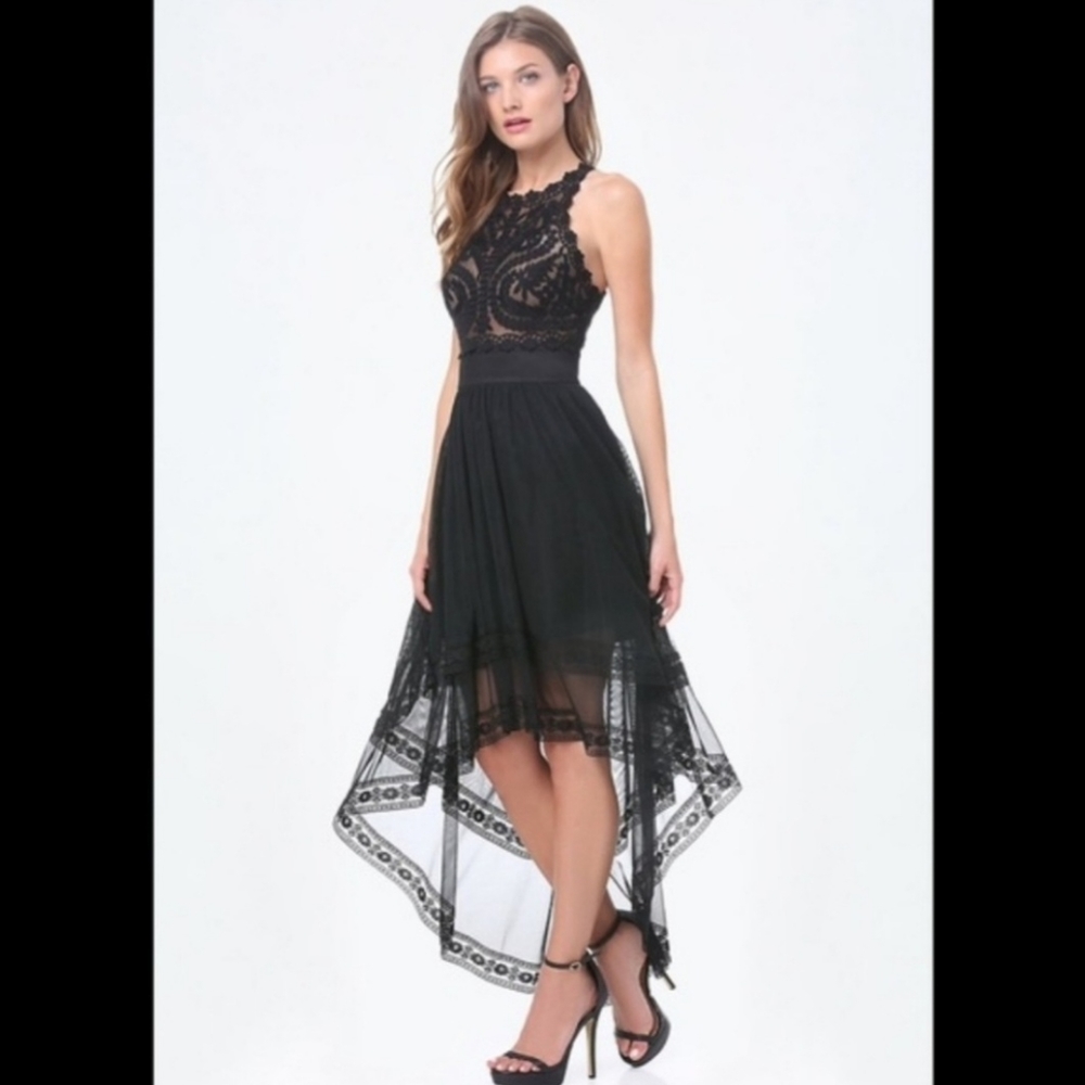 Bebe Crystal Bloom Dress (Size 0)